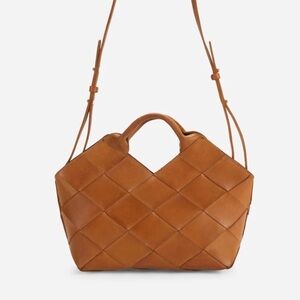 Parker Clay Acacia woven leather handbag